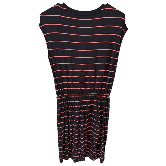 Banana Republic Striped Dress w/ Pockets-Sz XS Keyhole Detail, Drawstring Waist - Picture 2 of 6